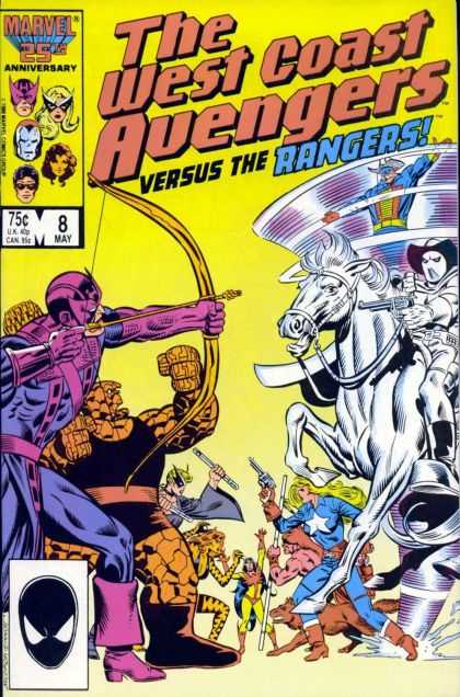 West Coast Avengers 8 - 25th Anniversary - May Edition - 8th Issue - The Thing - Hawk Eye - Joe Sinnott