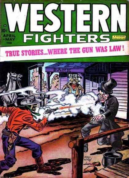 Western Fighters 1 - 10 Cents - April - May - Bank - Gun - Horse