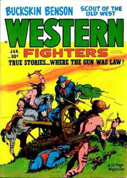 Western Fighters 26 - Buckskin Benson - Scout Of The Old West - Cannon - Soldiers - American Indians