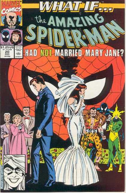 What If? 20 - Amazing Spiderman - Had Not Married Mary Jane - Mary Jane In A Wedding Dress - Issue Number 20 - December Issue