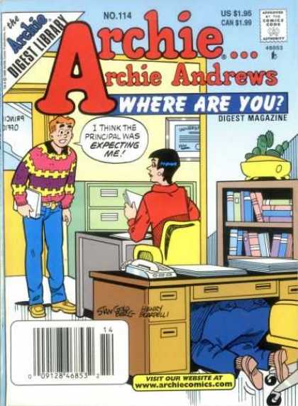 Where Are You 114 - Archie Andrews - Us 195 - Archie Digest Library - Digest Magazine - Wwwarchiecomicscom