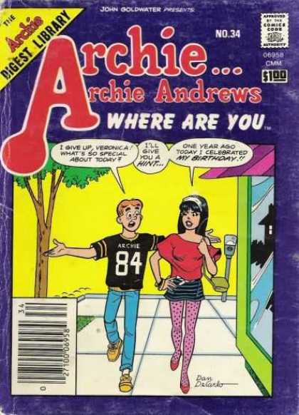 Where Are You 34 - Comics Code - Archie Series - Girl - Boy - Archie Andrews