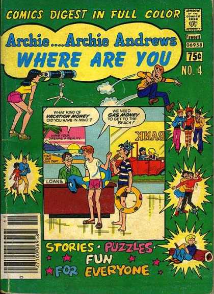Where Are You 4 - Comics Digest In Full Color - Approved By The Comics Code - Woman - Man - Stories