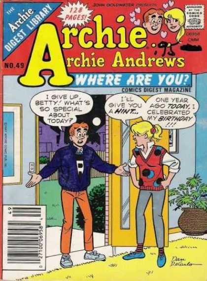 Where Are You 49 - Johyn Goldwater - Archie - Betty - Potted Plant - Front Door