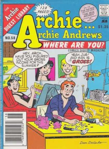 Where Are You 58 - Jughead - Veronica - Archie - Digest Library - Speech Bubble