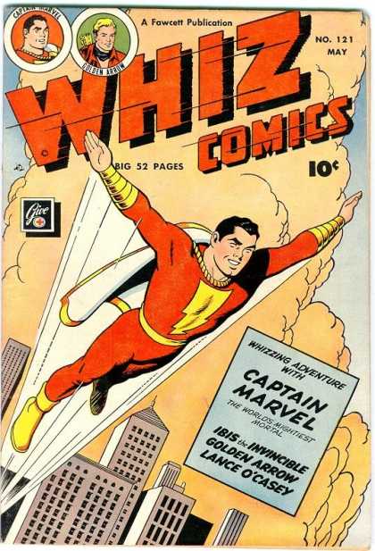 Whiz Comics 121 - Marvel - Captain - Invincible - Golden - Arrow