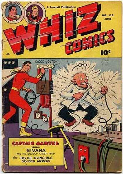 Whiz Comics 122 - Captain Marvel - Golden Arrow - Electrocution - Sivana - Ibis The Invincible