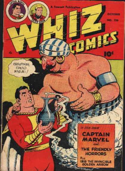 Whiz Comics 126 - Genie - The Friendly Horrors - Isis The Invisible - Golden Arrow - Turban