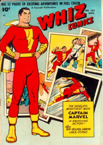 Whiz Comics 127 - Superhero - 10 Cents - November - Captain Marvel - Golden Arrow