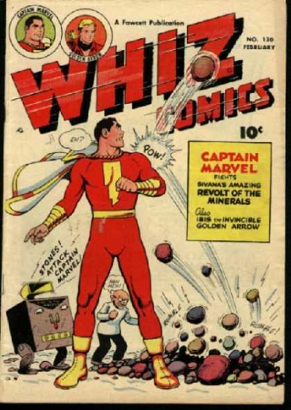Whiz Comics 130 - Captain Marvel - Golden Arrow - Revolt Of The Minerals - Ibis The Invincible - Robot
