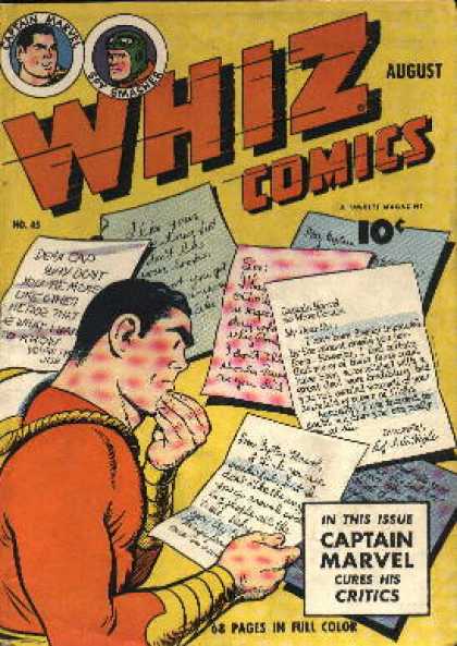 Whiz Comics 45 - Captain Marvel - Letters - Critics - Spy Smasher - Issue - Clarence Beck