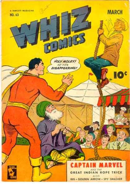 Whiz Comics 63 - Holy Moley - Captain Marvel - Circus - Ibis - Spy Smasher