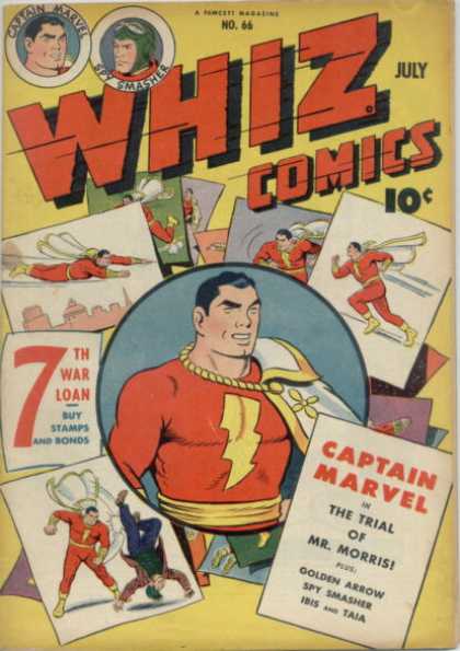 Whiz Comics 66 - Captain Marvel - Seventh War Loan - July - Superheroe - The Trial Of Mrmorris