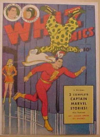 Whiz Comics 76 - Whiz Comics - Captain Marvel - Clown - 2 Complete Stories - Ice Skates