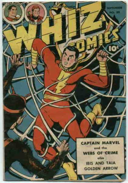 Whiz Comics 89 - Captain Marvel - Webs Of Crime - Ibis - Taia - Golden Arrow
