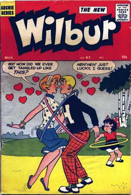 Wilbur 83 - Archie Series - Approved By The Comic Code Authority - Hula Hoop - Tangled Up - No 83