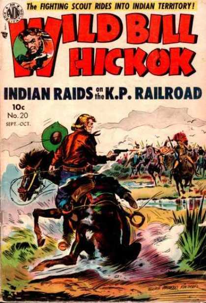 Wild Bill Hickok 20 - Fighting - Horse - Scout - Indian - Territory