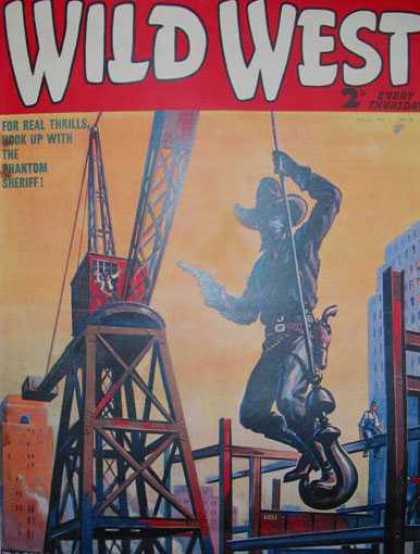 Wild West Weekly 45 - Cowboy - Crane - Hook - Six Shooter - Steelworker