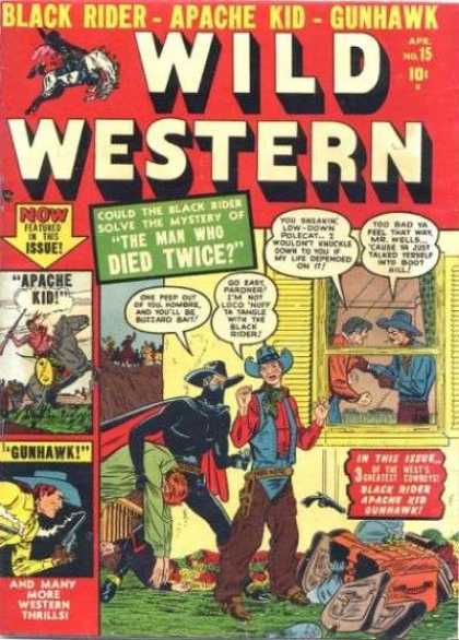 Wild Western 15 - Apache Kid - Black Rider - Gunhawk - Cowboy - Gun