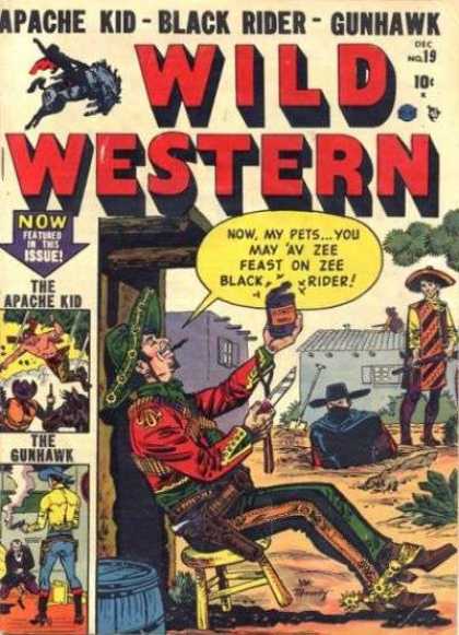 Wild Western 19 - Black Rider - Gunhawk - Apache Kid - Issue - Cowboys