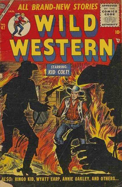 Wild Western 47 - Kid Colt - Cowboys - Ringo Kid - Wyatt Earp - Fire