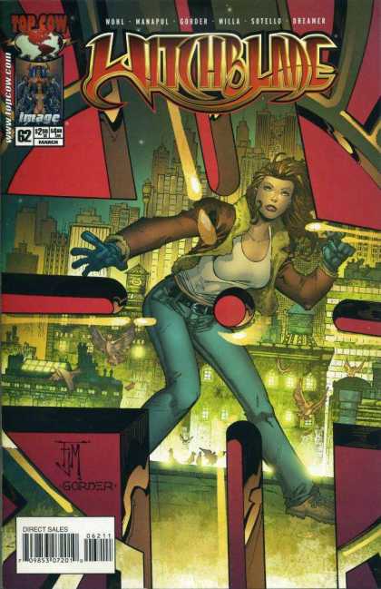 Witchblade 62 - Top Cow - Gorder - City Buildings - Blue Jeans - White Tank Top - Francis Manapul