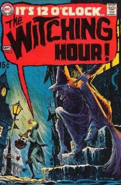 Witching Hour 4 - 12 Oclock - Lampost - Broom - Witch - Wind - Nick Cardy