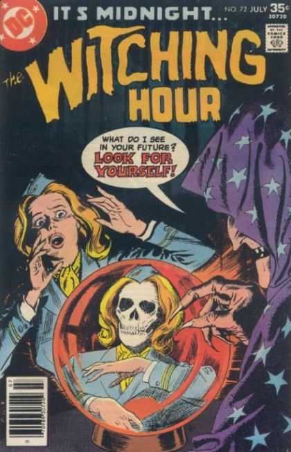 Witching Hour 72 - Skull - Crystal Ball - Dc - Comics Code - Witch