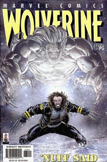 Wolverine 171 - Marvel Comics - Snow - Claws - Fangs - Nuff Said - Jose Jimenez-Momediano, Sean Chen