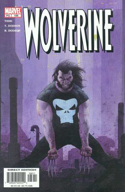 Wolverine 186 - Skull Shirt - Marvel - Angry - Pipes - Extended Blades - Esad Ribic