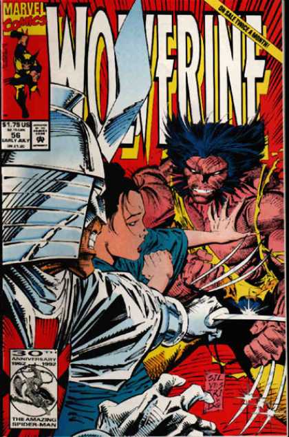 Wolverine 56 - Marvel Comics - Volume 1 56 - Early July 1992 - 30th Anniversary - We Got Cylla - Marc Silvestri