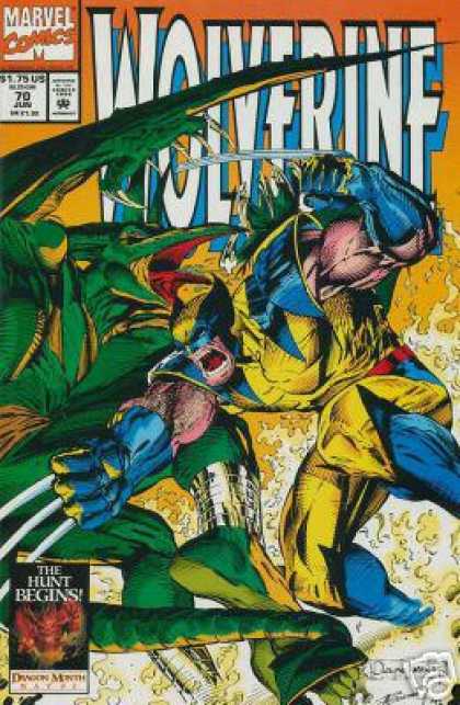 Wolverine 70 - X-men - Marvel Comics - Red Belt - Green Monster - Muscles
