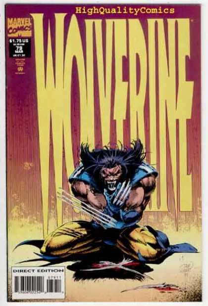 Wolverine 79 - Highqualitycomics - Claws - Angry - Fangs - 79 Mar - Adam Kubert