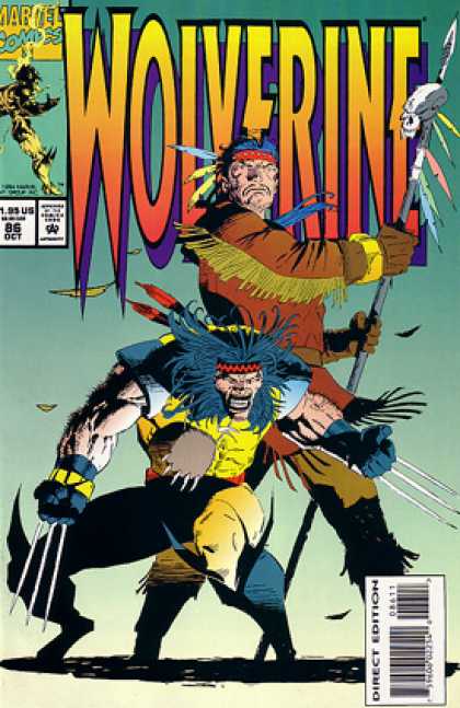 Wolverine 86 - Claws - Indian - Skull - Feather - Bear Claw - Ron Garney