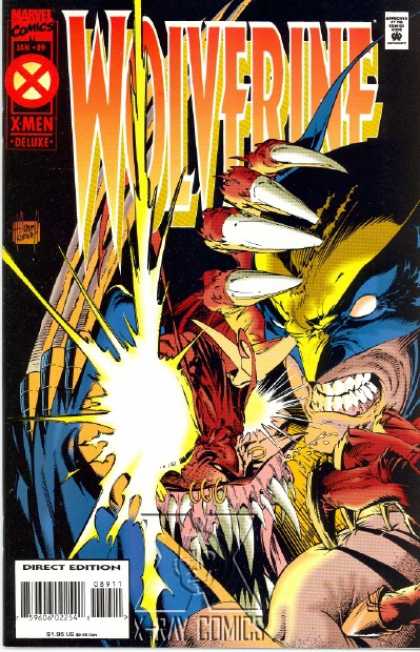 Wolverine 89 - Approved By The Comics Code Authority - X Men - Direct Edition - X Ray Comics - Sharp Nails - Adam Kubert