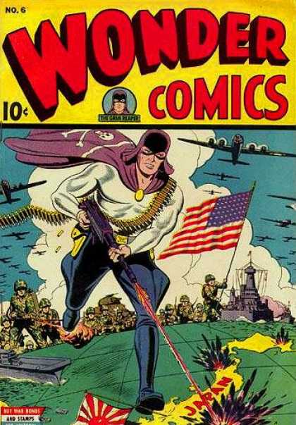 Wonder Comics 6 - American Fighter - One Man Army - Fastest Fighter - Strongest Hero - The Purple Caper Fights Again