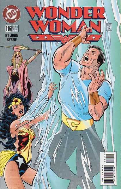 Wonder Woman (1987) 116 - 116 - John Byrne - Gold Cuffs - Blue - Ice - John Byrne
