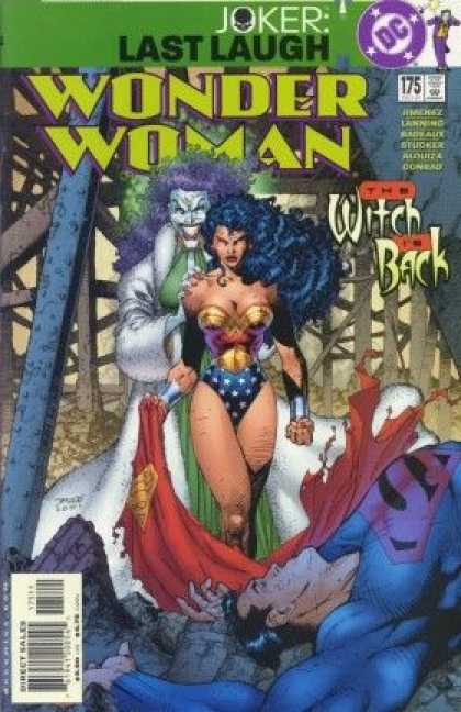 Wonder Woman (1987) 175 - Joker - Last Laugh - Dc - The Witch In Back - Costume - Jim Lee