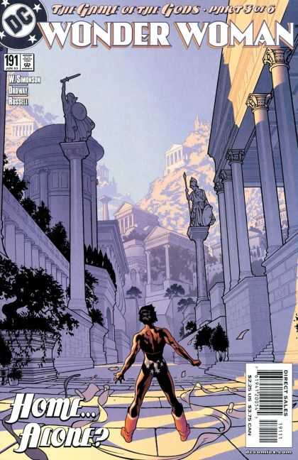 Wonder Woman (1987) 191 - The Game Of The Gods - Part 3 Of 6 - Columns - Ancient Architecture - Home Alone - Adam Hughes