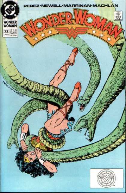 Wonder Woman (1987) 38 - Amazon - Princess - Snakes - Entangled - Grips - George Perez
