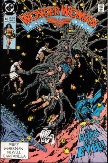 Wonder Woman (1987) 40 - Dc Comics - Floating Tree - Trapped - Root Of All Evil - Perez - George Perez