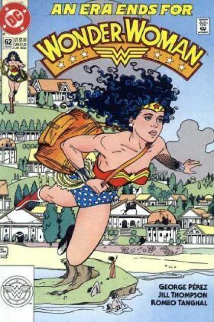 Wonder Woman (1987) 62 - Wonder Woman - City - Trees - Sky - Rocks - Jill Thompson