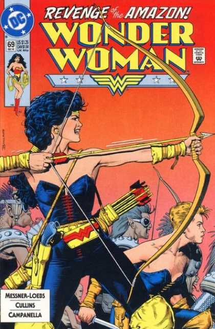 Wonder Woman (1987) 69 - Dc - Revenge Of The Amazon - Approved By The Comics Code - Superhero - Bow - Brian Bolland