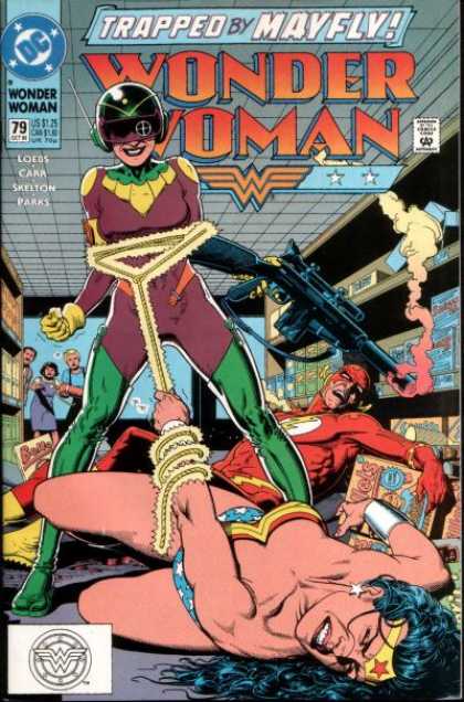 Wonder Woman (1987) 79 - Flash - Subdued - Bullet - Gun - Stronger - Brian Bolland