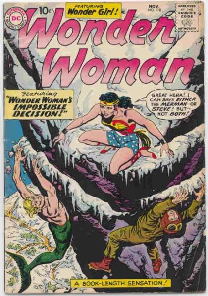 Wonder Woman 118 - Merman - Steve - Girl - Decision - Sensation - Ross Andru