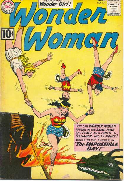 Wonder Woman 124 - Walking The Wire - Balancing Act - Hot Foot - Holding My End Up - Hold On Baby - Ross Andru