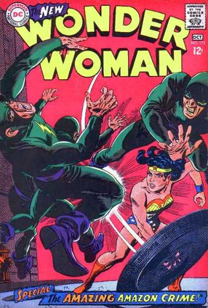 Wonder Woman 172 - Fight - Dc - October - The Amazing Amazon Crime - Costumes