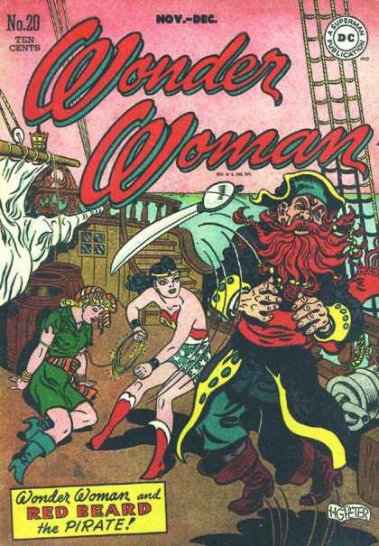 Wonder Woman 20 - Red Beard - Pirate - Ship - Sword - Punch - Aaron Lopresti, Harry Peter