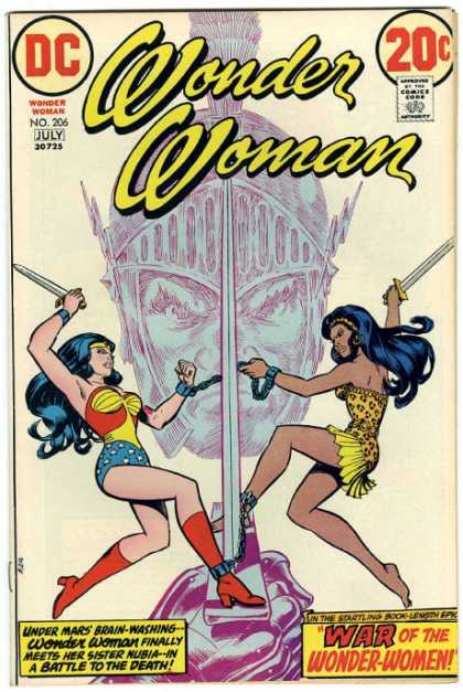 Wonder Woman 206 - War - Chained At Ankles - Swords - Nubia - Mars - Nick Cardy