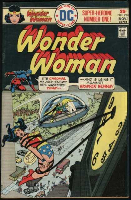 Wonder Woman 220 - Wonder Woman - The Line Of Super Stars - Chronos - Time - Bus - Dick Giordano